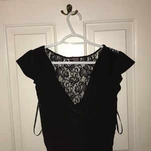 Black XOXO collection dress